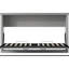 Lit-armoire pliant gris simple - Stable, optimisant l'espace