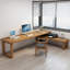 Bureau moderne et simple en bois massif de grande et de petite taille-1106656034-1106656036