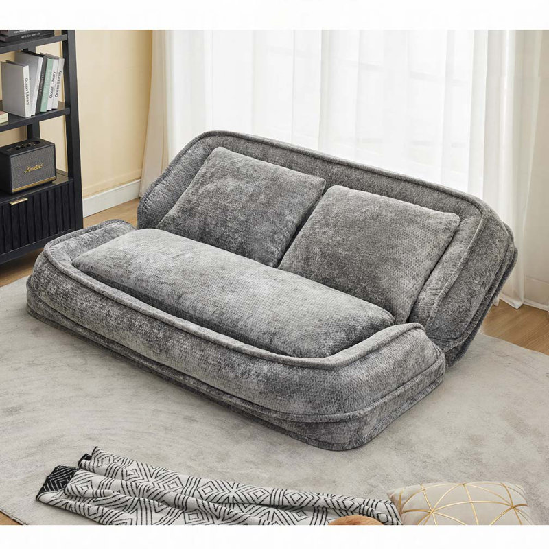 Lit double pour chien avec canapé réglable, Gris