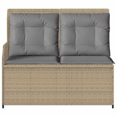 Poly Rattan Outdoor Bench