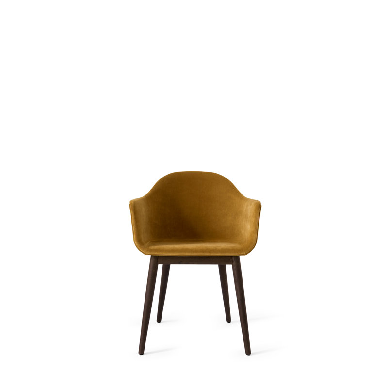 Harbour Upholstered Arm Chair, Dark Stained Oak, Fiord 2 961 Wool