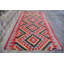 Tapis de salle à manger bleu, kilim, tapis turc, tapis neutre, tapis de luxe, tapis rétro