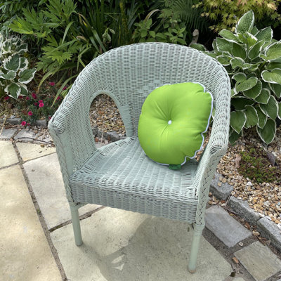 Indoor / Outdoor Grey Circular Cushion