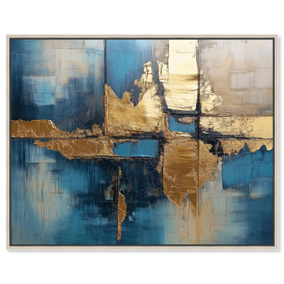 «Granted Pass Turquoise I», reproduction sur toile bleu sarcelle par Art Remedy