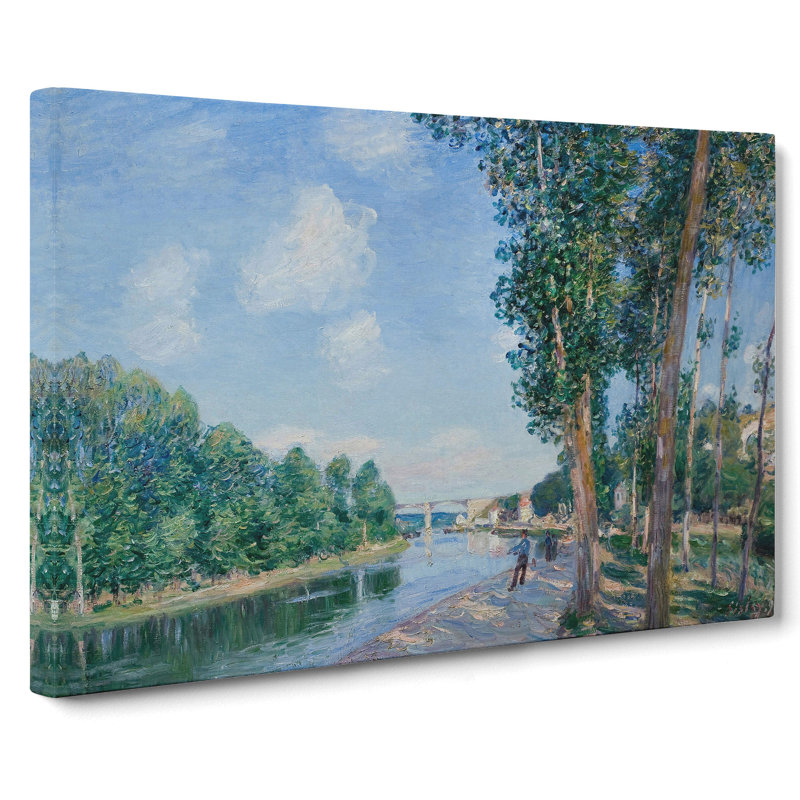 June Sunshine by Alfred Sisley - Wrapped Canvas, 35cm H x 50cm W x 3cm D