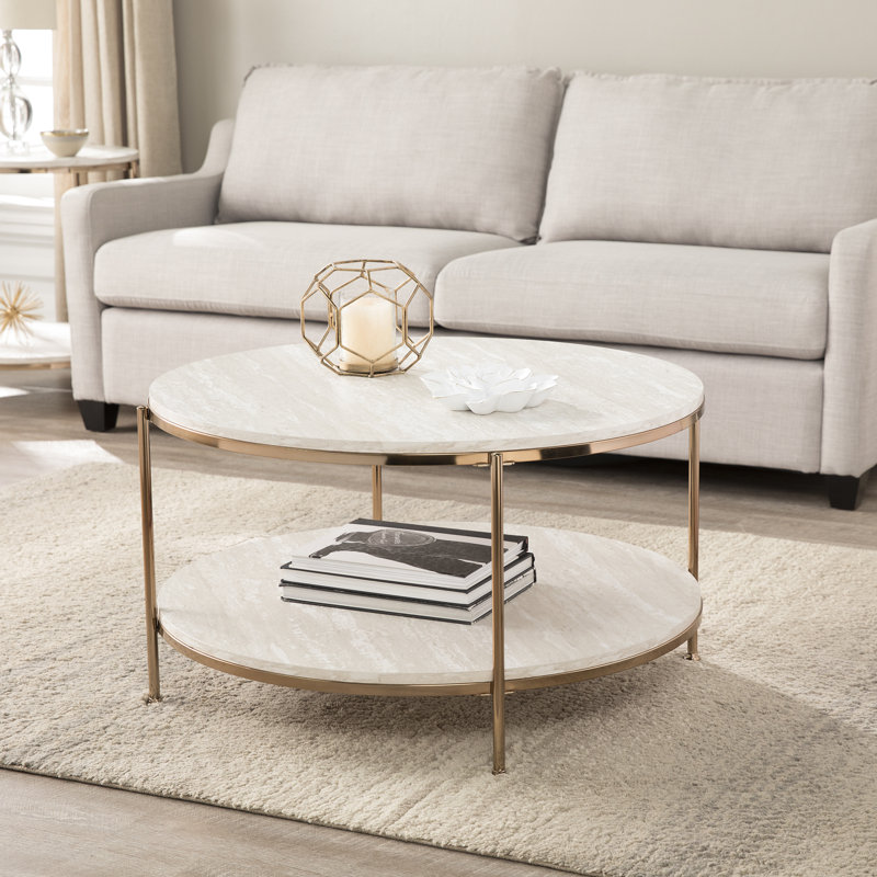 Stamper Single Coffee Table, Champagne