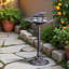 Bain d'oiseaux d'extérieur en aluminium Roberto
