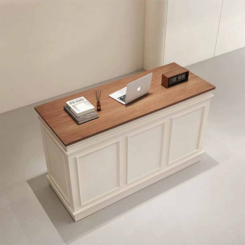 Bureau de réception contemporain en bois manufacturé Contemporary