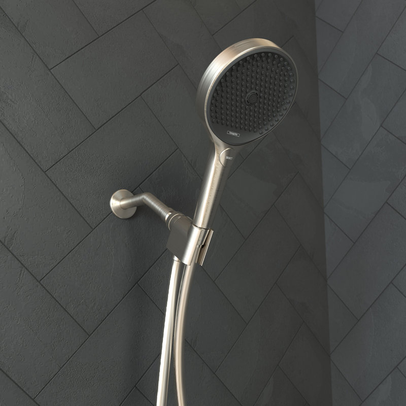 Hansgrohe Rainfinity Handheld 3-Jet Showerhead 130, 1.75 GPM, Brushed Nickel