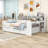 Multifunctional Wooden Daybed with Built-in Desk, Side Storage Shelves and Drawers-2058332452-2058332450