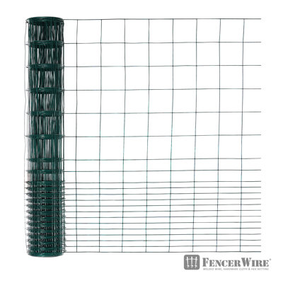 Clôture de protection pour lapin verte recouverte de vinyle vert