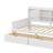 Twin-Size Wooden L-Shaped Daybed With Seven Storage Spaces And Two Drawers, Multi-Functional Bed With Built-In Study Desk And Bookshelf