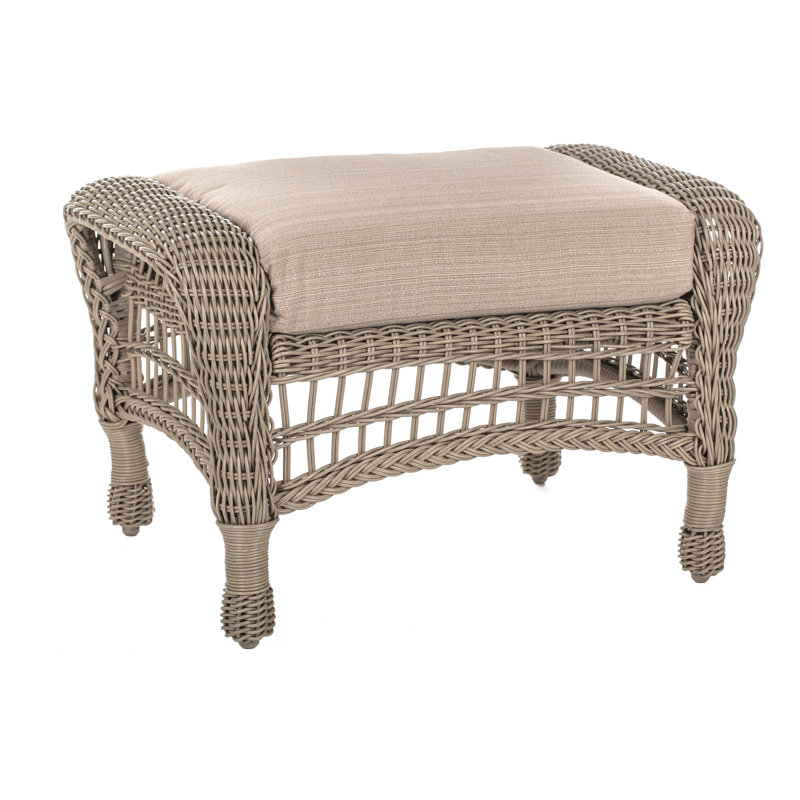 Roberto Wicker Outdoor Ottoman