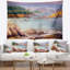 Paysage marin aquarelle tranquille tapisserie des eaux-28502702