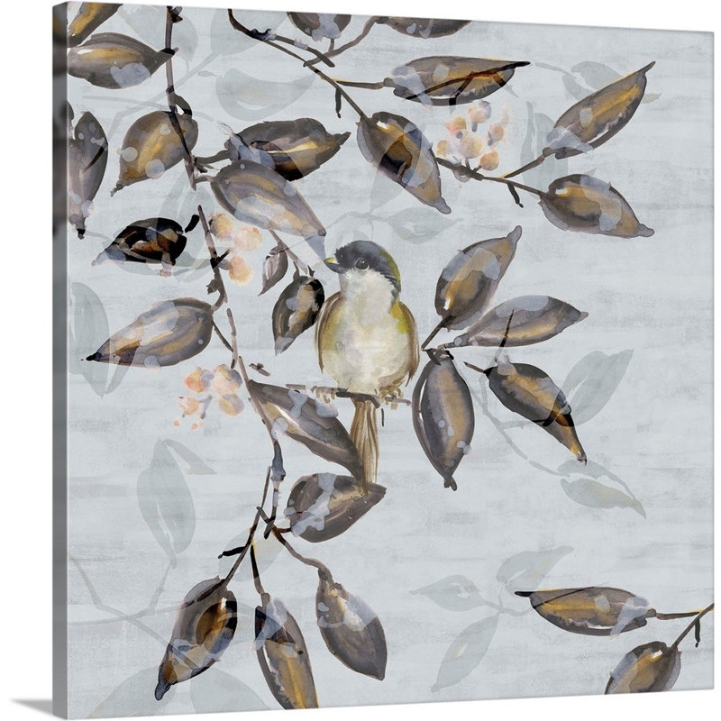 « Tweet Tweet II » par Eva watts, reproduction d’art sur toile, Toile tendue, H 20 po x l 20 po x P 1,25 po