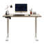 Bureau debout électrique de 48 pouces de largeur et 24 profondeurs, de couleur chêne, réglable en hauteur pour jouer, équipé de 4 boutons de mémoire à domicile, programmable