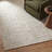Telisa Deconstructed Grid Ivory/ Grey Area Rug-2111821544
