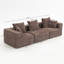Canapé surdimensionné à assise profonde surdimensionné, canapé modulaire entièrement en mousse 3 pièces en tissu texturé doux, assemblage sans outil, profil bas convenant aux appartements-904684778-904684776-904684773