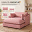 Canapé-lit Chaise longue avec garniture passepoilée pour petits appartements-132395444