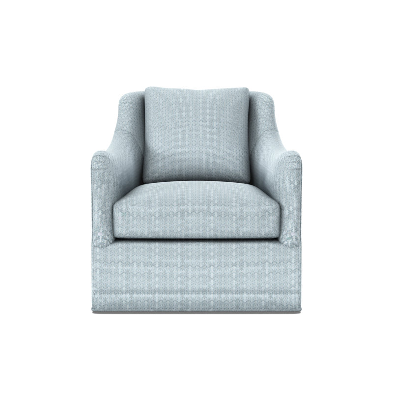 Arcadia English Arm Swivel Chair, Chadwyn Mist