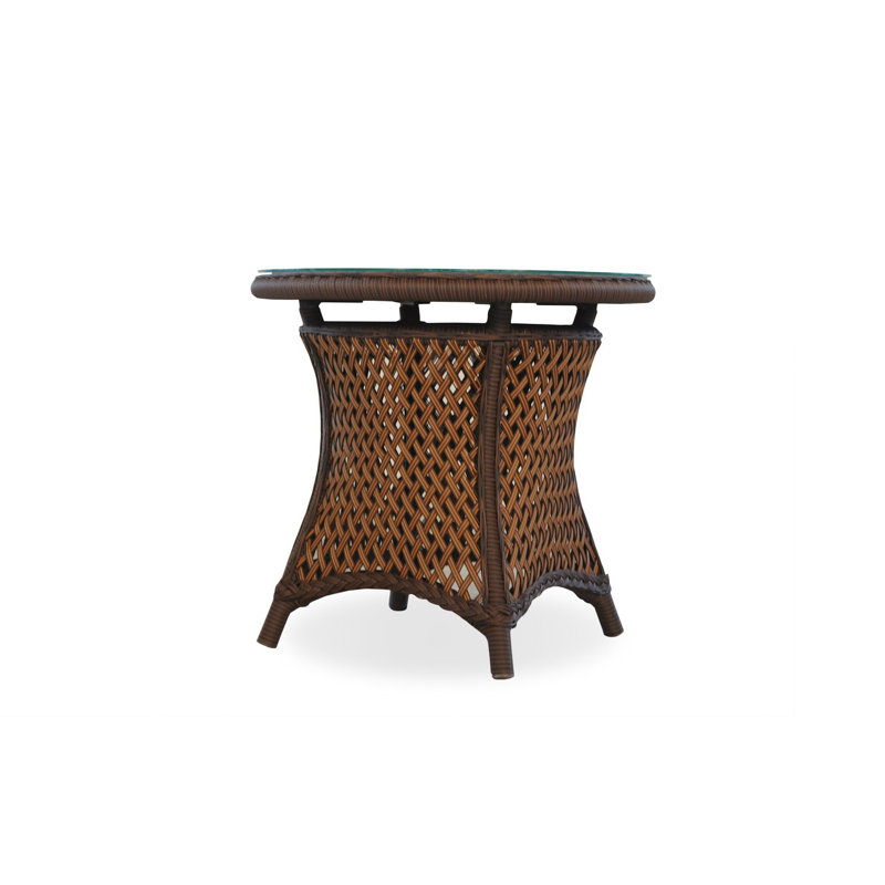 Grand Traverse Outdoor Round Side Table, Caramel