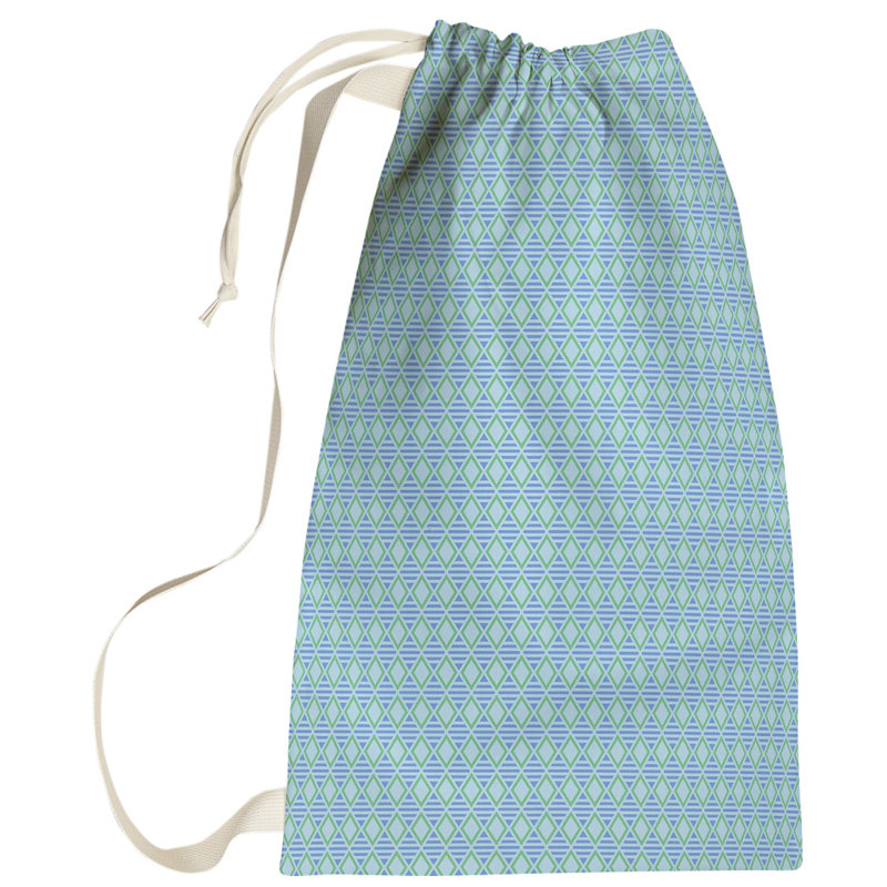 Leffel Laundry Bag with Handles, Small ( 64" H x 20" W x 1.5" D), Blue