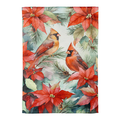 Drapeau de jardin Cardinals In Winter