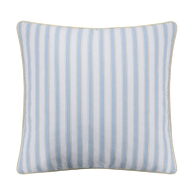 Southern Tide Chambray Stripe Square Decorative Pillow