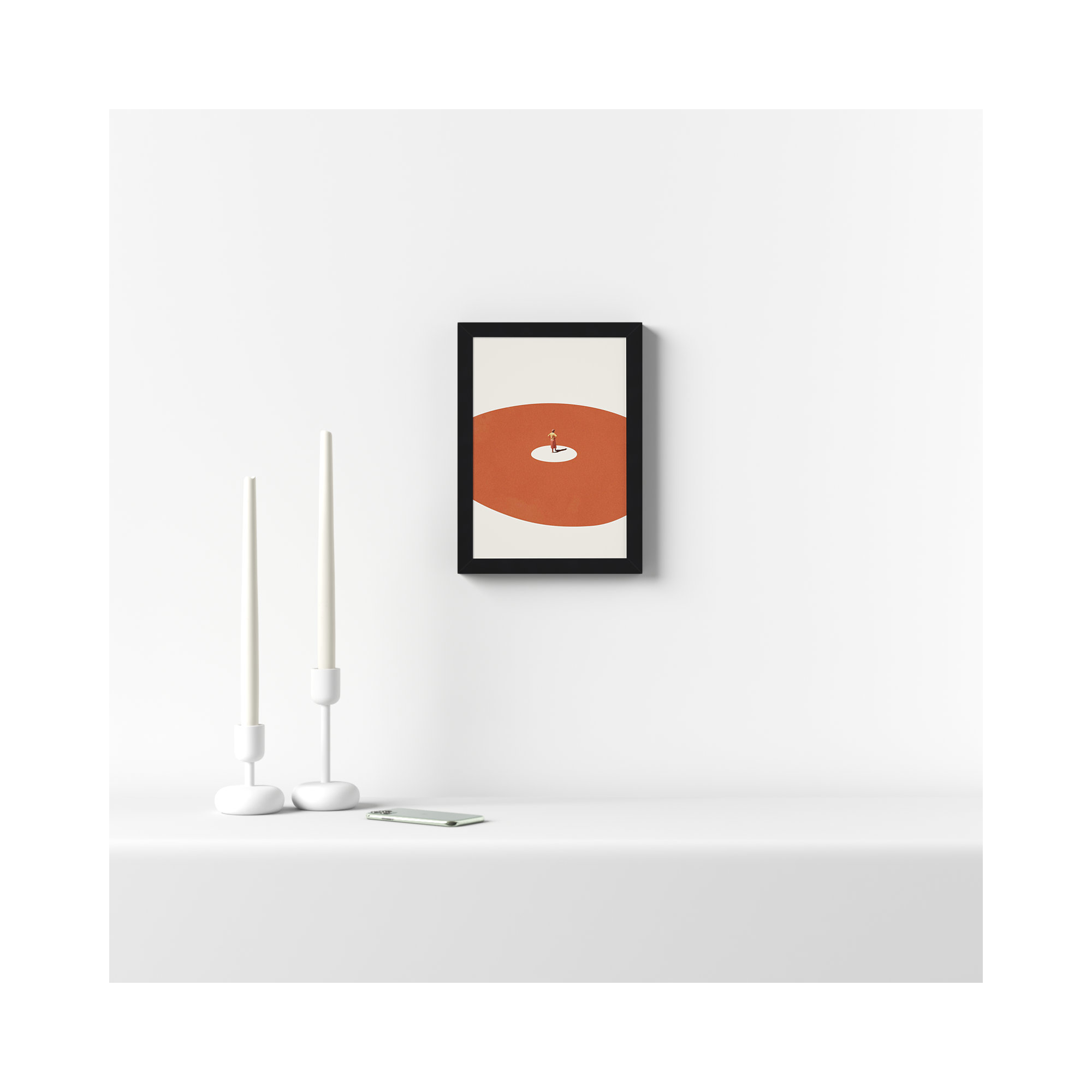 Confidence by Maarten Leon, 10" W x 13" H, Black