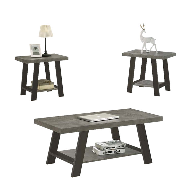 Ensemble de tables basses 3 pièces Theroux