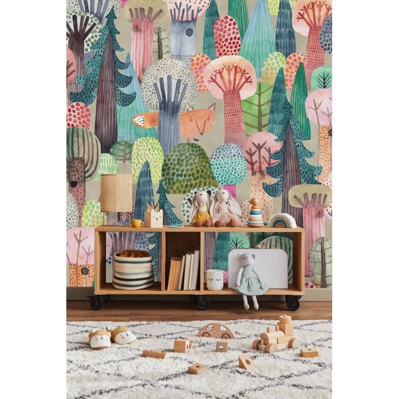 Jed Wall Mural, 10.41" L x 125" W, Vinyl