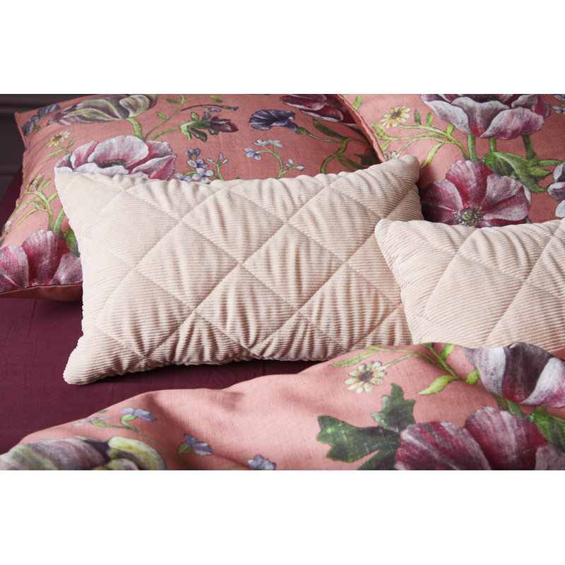 Billie Geometric Rectangular Cushion, Meringue