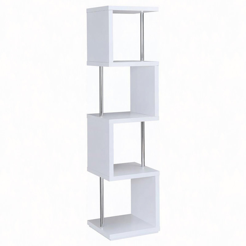 Bibliothèque à 4 niveaux, Blanc