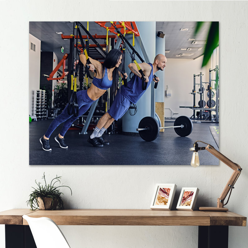 Athlétisme Couple, robes, entraînement sur toile, Toile tendue, H 24 po x l 32 po x P 1 po