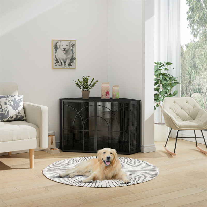 Cage à chien moderne avec intérieur spacieux et design élégant pour animaux de compagnie