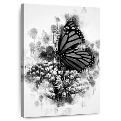 Brampt Monarch Butterfly Black And White