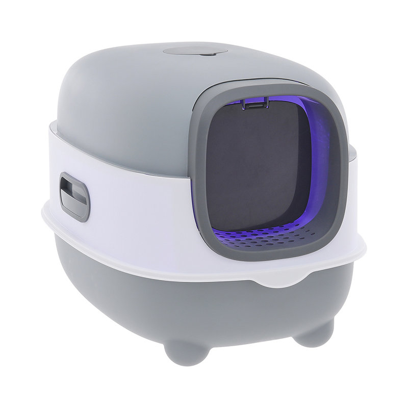 Bromwich Plastic Enclosed Litter Box with Scoop