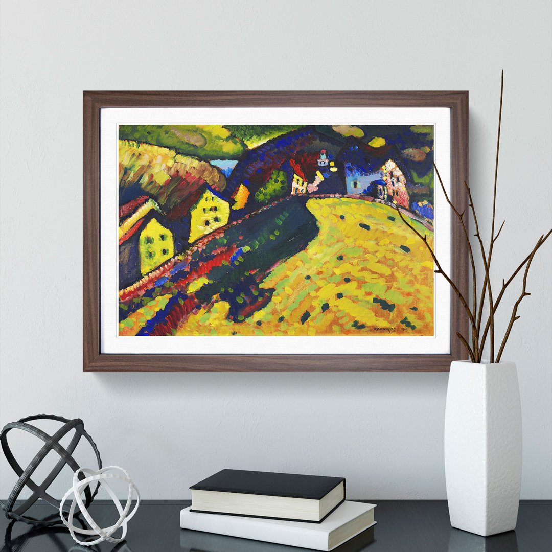 Houses at Murnau by Wassily Kandinsky - Picture Frame Painting