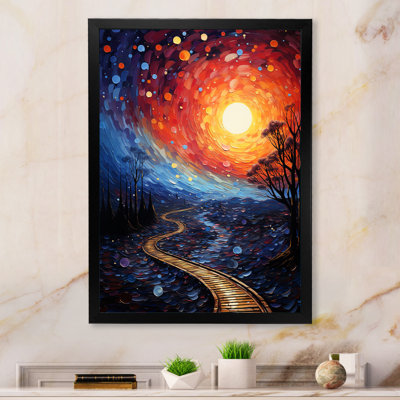 «Orange Tree Aériel Dance Pointillism I» sur toile