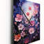 Horloge murale rose et mauve fuchsia fantaisie I-99632298