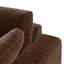 Canapé modulaire en velours de chenille brun bronze 123 po-122253173-122253164