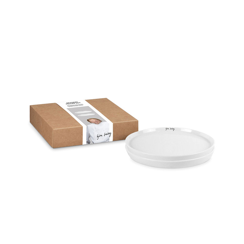 PPD Björn Friday Trend Plate 21 Set, set of two, cake plates, new bone china, white, D 21cm