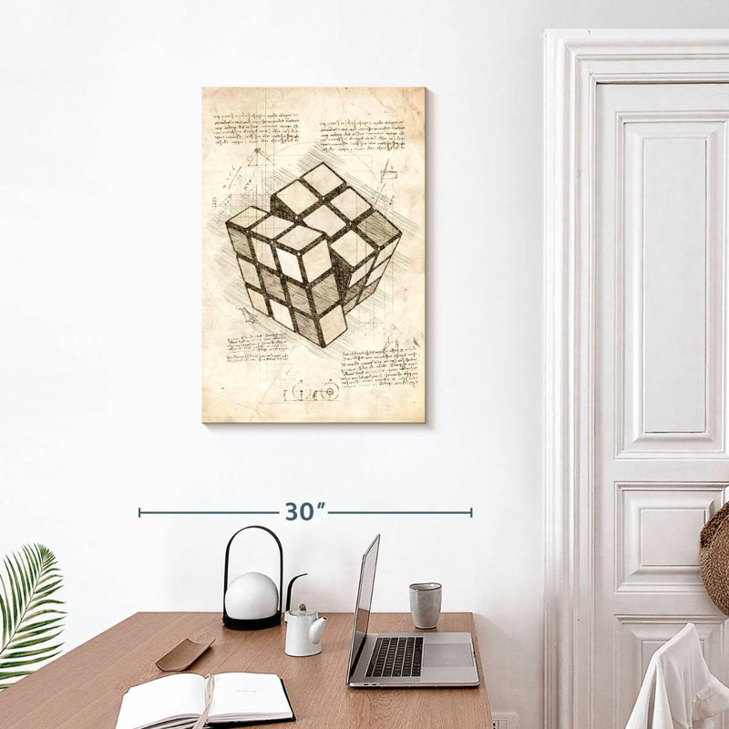 Cube Laelle Rubik, H 30 po x l 20 po