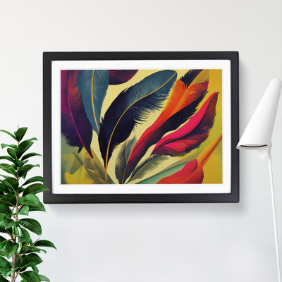 Bold Bird Feathers - Single Picture Frame Print