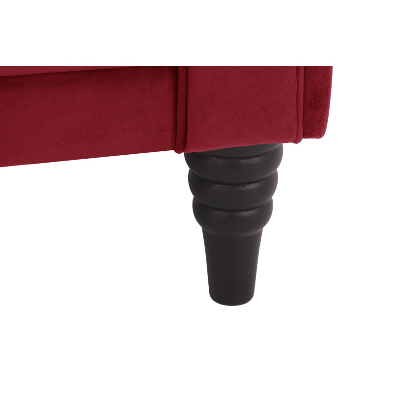 Ayres Sofa, Dark Red