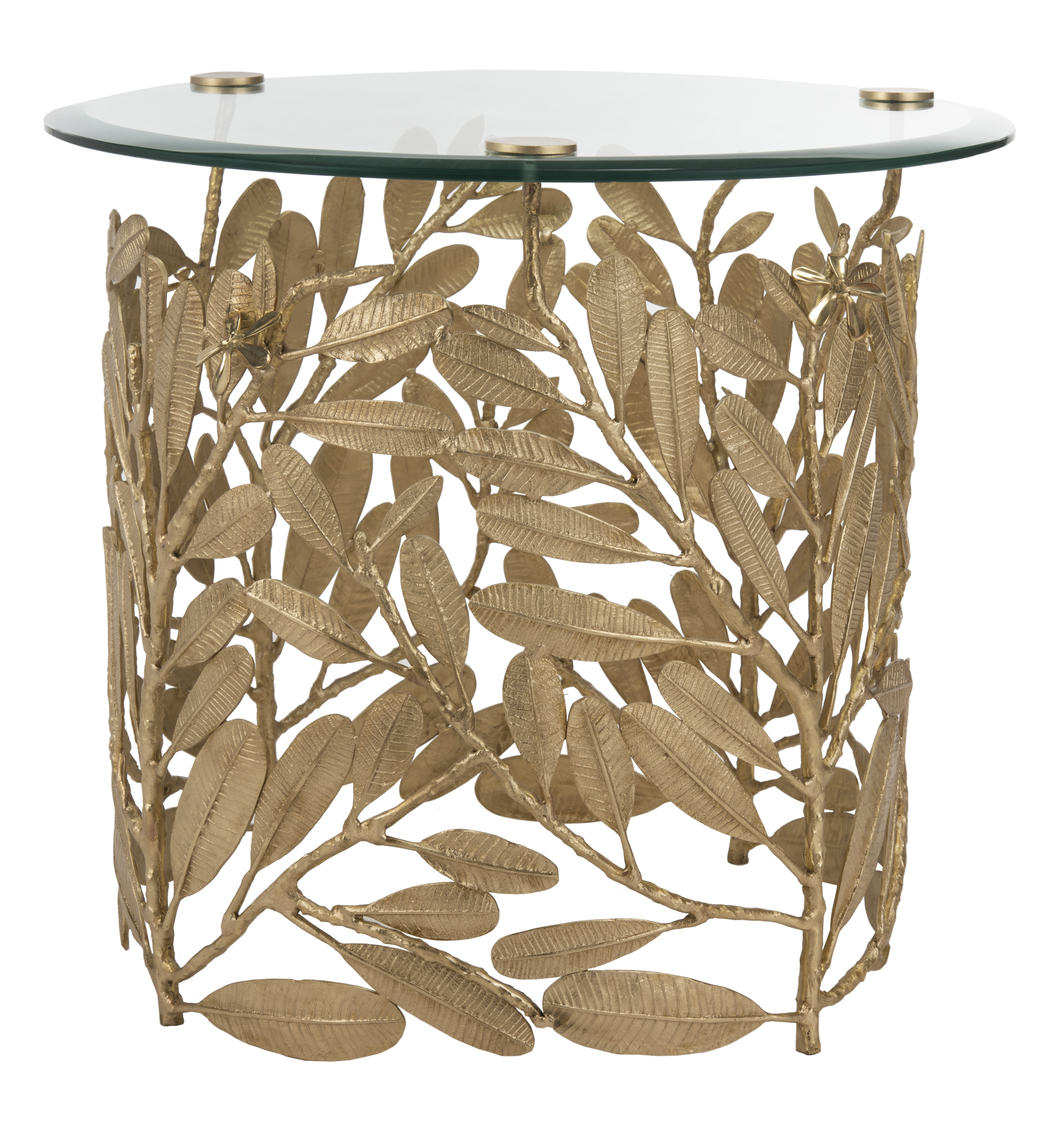 Safavieh Couture Deirdre Glass Top Frame End Table | Wayfair