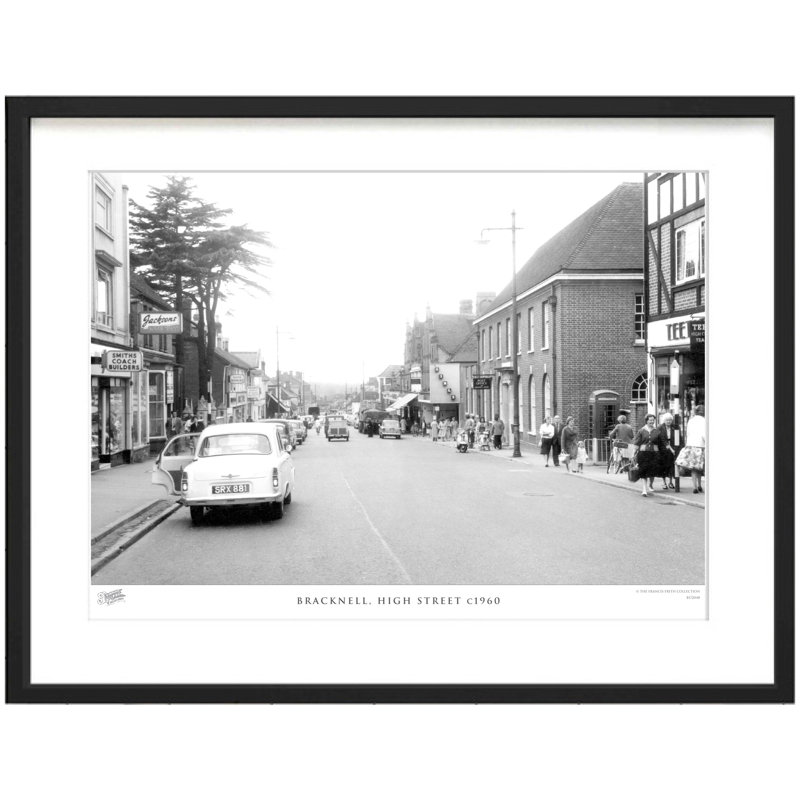 Bracknell, High Street C1960 - Single Picture Frame Print, 28cm H X 36cm W x 2cm D