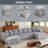 Boneless Modular Sectional Couch, U Shaped 4 Seater Free Combination Compression Sofa-469649331