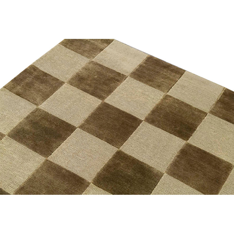 Hand-Knotted High-Quality Brown and Beige Area Rug