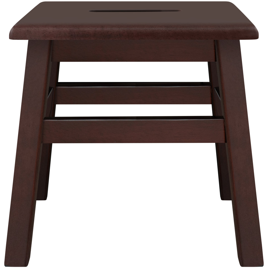 Blount 12.25'' Tall 1 - Step Solid Wood Step Stool Millwood Pines 